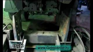 Установка гидроборта.