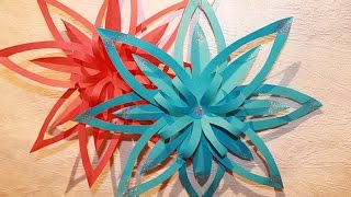 Новогодние украшения - ФИГУРНАЯ СНЕЖИНКА из бумаги - How to Make Paper Snowflakes