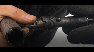 Форсунки ман, демонтаж (снять форсунку).Съёмник (ключ) форсунок Ман. Removing fuel injectors man