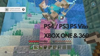Minecraft Aquatic update console - All new trophies guide ( PS4, PS3, PS Vita, Xbox One & 360 )