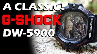 A GREAT CLASSIC! Casio G-Shock DW-5900 Review & Replacement Straps - Perth WAtch #45