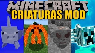 CRIATURAS MOD - Nuevos monstruo en tu maincra :V - Minecraft mod 1.12.2 Review ESPAÑOL