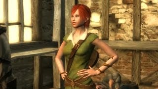 Geralt Protects Shani and Her Hospital in Burning Vizima (The Witcher 1)