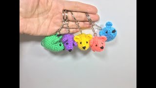 Мышка-брелок крючком/Crochet Keychain Mouse