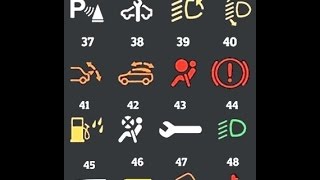 Значения иконок на приборной панели автомобиля часть 3