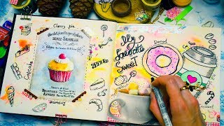 DIY ОЧЕНЬ УЮТНЫЕ РАЗВОРОТЫ ДЛЯ ЛИЧНОГО ДНЕВНИКА идеи для лд на лето