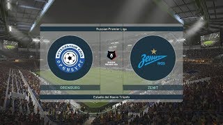 PES 2019 | Orenburg vs Zenit - Russia | Premier League 2018/19 | Full Gameplay (PS4/Xbox One)