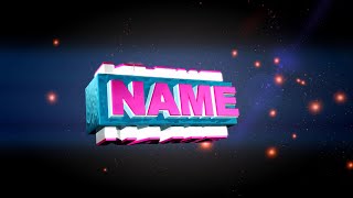 Космическая заставка для канала в Cinema 4D и After Effects ( free intro template)