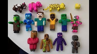 Minecraft из пластилина ЛЕПИМ Фигурки МАЙНКРАФТ