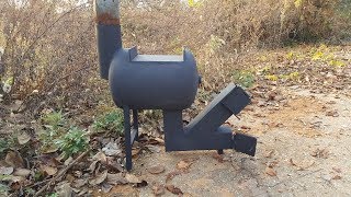 가스통 난로 만들기 완성 4-4 (Finished making a stove)