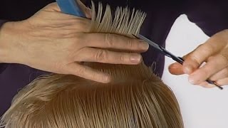 Ультракороткая стрижка слоями ПИКСИ с короткой челкой