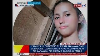 Panawagan ng pamilya ni Christine Silawan
