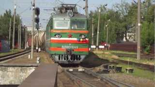 ВЛ80С-649 прибывает на станцию Минск-Сортировочный