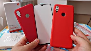 Redmi Note 7:Чехол и Стекло с AliExpress от Nillkin