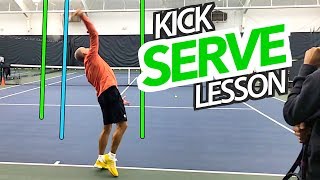 DOUBLE FAULT FIX: How to hit a KICK SERVE