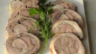 Рулька - БЮДЖЕТНАЯ - отварная Рулька, холодец и борщ