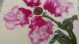 V. 12 Arte fluido - pouring Cuadros fáciles hechos con pinturas acrílicas.