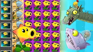 Plants vs Zombies 2 Mod: STARFRUIT vs ALL ZOMBOSS FIGHT!