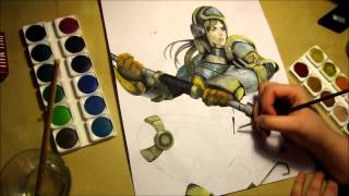 League of Legends speedart - Steel Legion Lux
