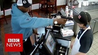 Gunpoint victim explains astonishing cool - BBC News