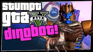 GTA 5 Online - #69 - Dinobot! (GTA V Transformer Race Maps)