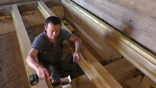 ПОЛЫ В БАНЕ СВОИМИ РУКАМИ! Суперпол в бане! REPAIR OF WOODEN FLOORS!