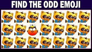 Find The Odd Emoji One Out | Spot The Odd Emoji One Out | Emoji Movie Games,Find The Difference