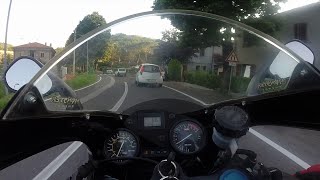 On board Aprilia RS 125 2003 #2 with GoPro Hero3+ Silver