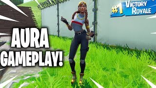 New AURA Skin Gameplay In Fortnite Battle Royale..