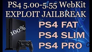 PS4 Jailbreak 5.55 - Webkit Kernal Exploit PS4 Jailbreak 5.55 100%