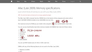 Late 2009, 27 inch iMac can use 32 GB of 1333 MHz RAM, beyond what Apple says