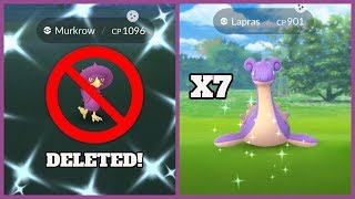 POKEMON GO DELETED MY SHINY POKEMON! This Lapras Event Is Amazing!
