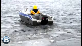 видео катера Волжанка 47 Классик под мотором Nissan Marine 30