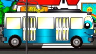 Мультики про машинки для малышей - Весёлый Транспорт: Троллейбус