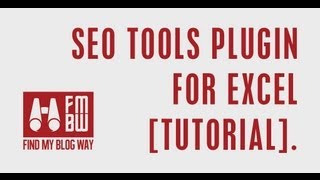 SEO Tools Plugin for Excel [Tutorial]