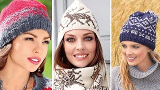 ШАПКА С ЖАККАРДОВЫМ УЗОРОМ - 2019 / Cap with Jacquard PATTERN / Cap mit Jacquard-Muster