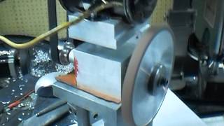 New grinding spindle with CBN diamond wheel.
