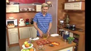 Желе из зеленого чая и киви