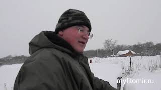 Чищу снег на минитракторе - январь 2019