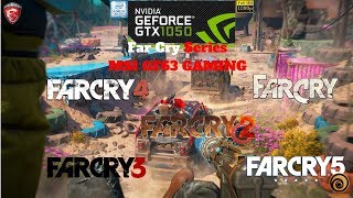 GTX 1050 4GB Far Cry Series Performance Test 1080p | MSI GF63 8RC | GTX 1050