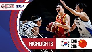 Korea v China - Highlights - FIBA Women's Olympic Qualifying Tournament 2020