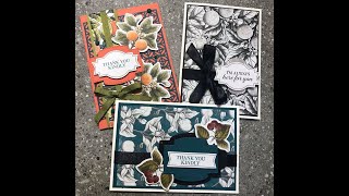 FB Live Replay using the Botanical Prints Product Medley from Stampin Up! Stamping with DonnaG!