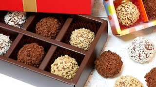 バレンタインチョコ 簡単トリュフチョコレート(ダイソーのクランチで作る)How to Make Chocolate truffle