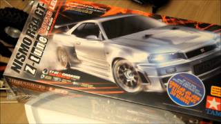 RC Hobby - Futaba 3PL and Tamiya Skyline TT-01D Nismo GTR 34 kit
