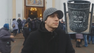 Мощи святого Пантелеймона в Одессе. Огромная очередь.