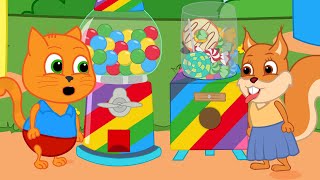 Famille d'Écureuil - Machine à Gommes Aux Beignets Vidéos Animé 2021 en Français 13+