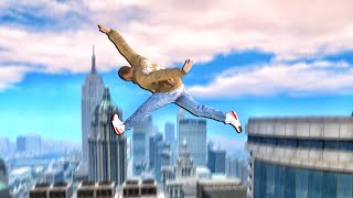GTA 4 Crazy Parkour Fails & falls (Ragdoll physics) #10