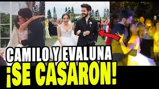CAMILO Y EVALUNA SE CASARON Y SORPRENDIERON A SUS FANS CON SU BODA