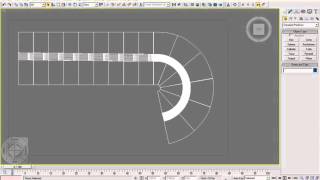 3d модель лестницы на одном косоуре