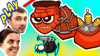 БолтушкА и ПРоХоДиМеЦ Встречают БОССА Гусеницу! #348 Игра для Детей - Боегусени